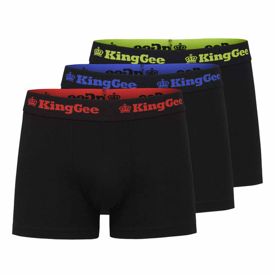 KingGee Mens Cotton Trunks 3 Pack