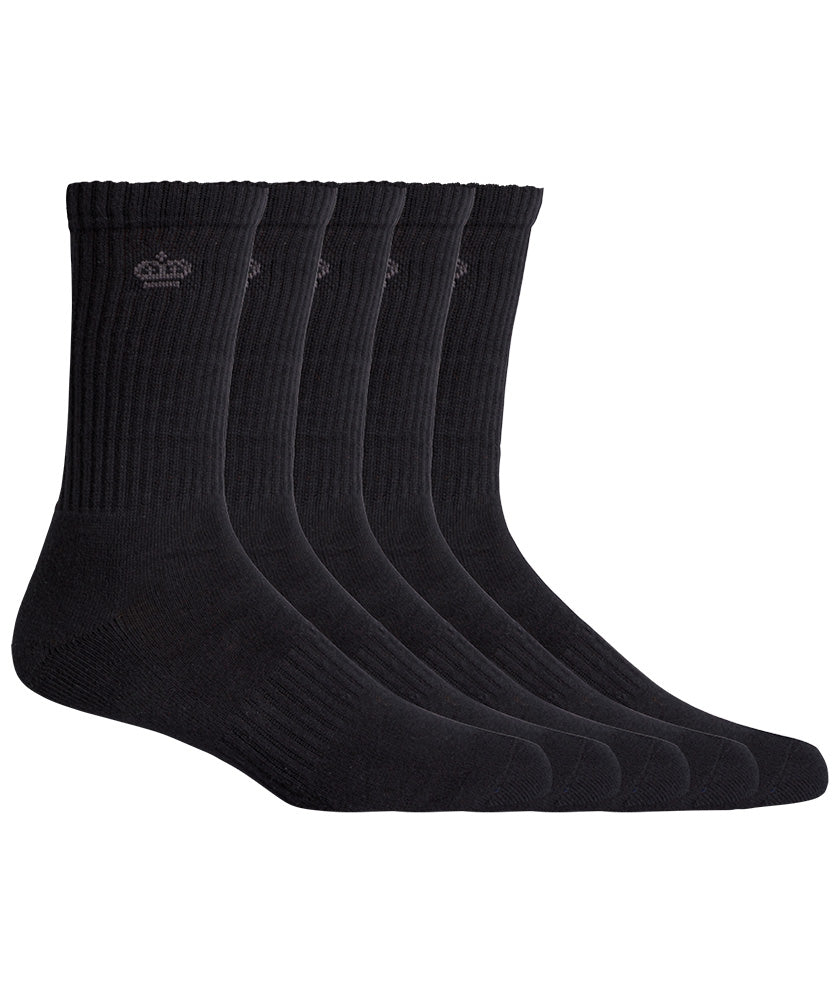 KingGee Mens Cotton Crew Work Socks 5 Pack