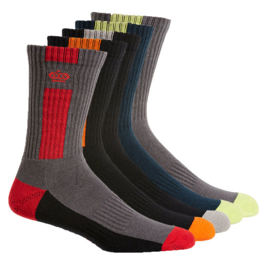KingGee Mens Cotton Crew Work Socks 5 Pack