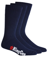 Load image into Gallery viewer, KingGee Mens Bamboo Crew Work Socks 3 Pack
