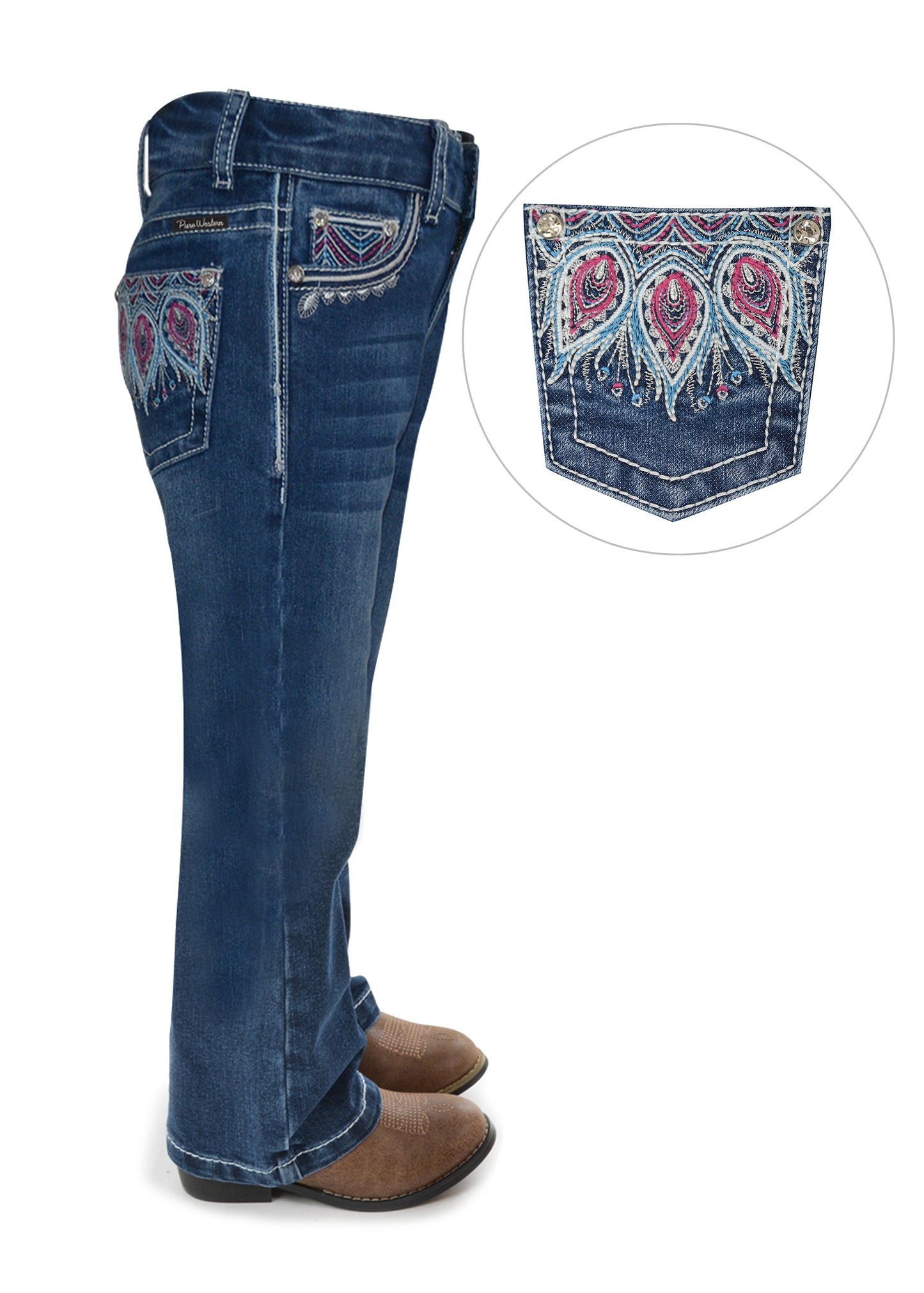 Pure Western Girls Belle Bootcut Jeans