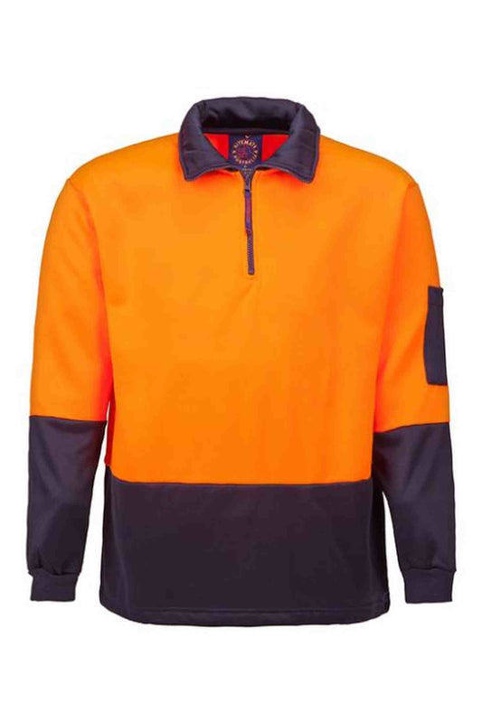 Mens Ritemate Half Zip Hi-Vis Half Zip Fleece Jumper