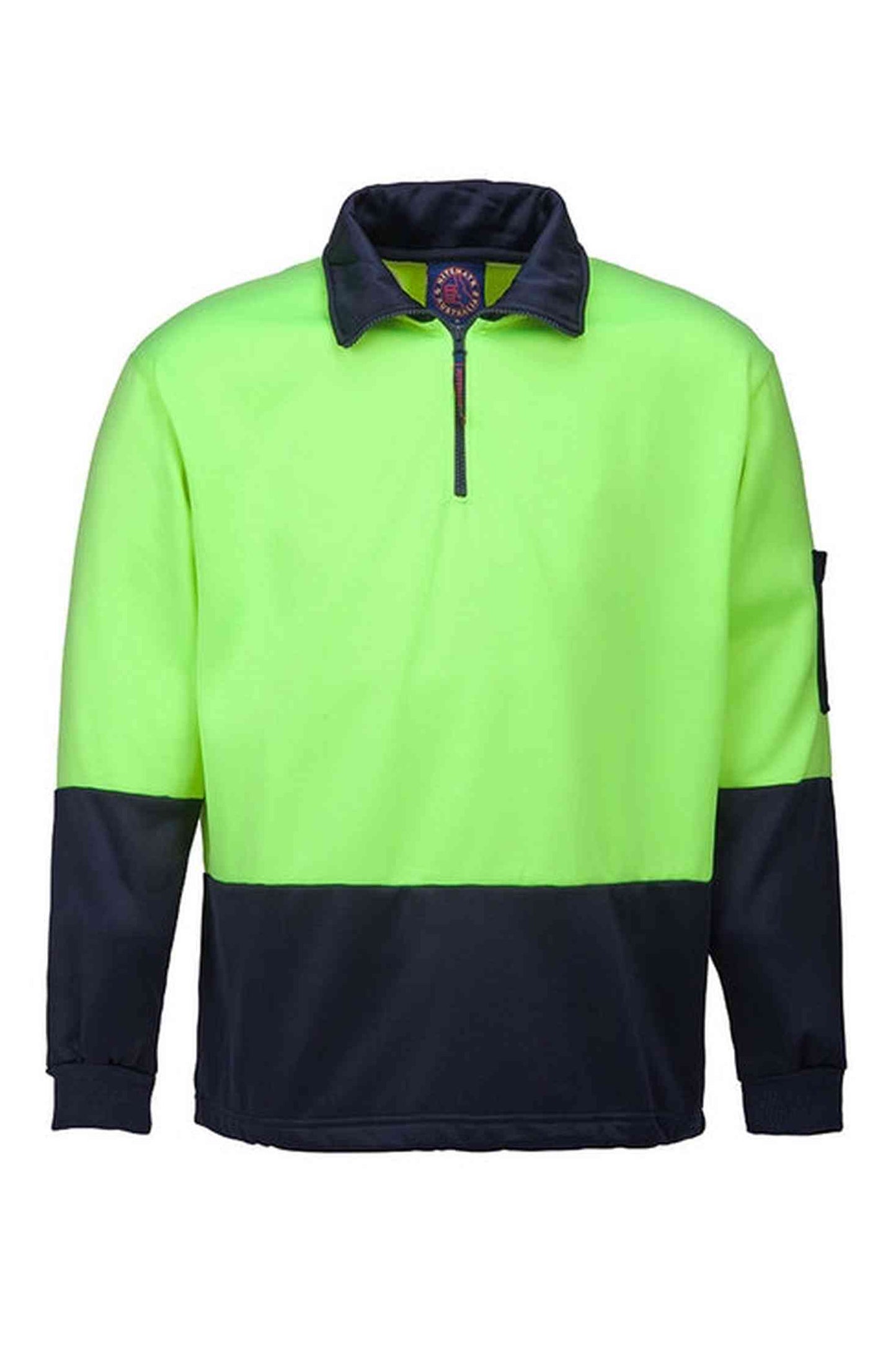 Mens Ritemate Half Zip Hi-Vis Half Zip Fleece Jumper