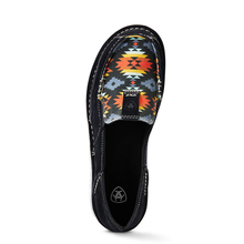 Load image into Gallery viewer, ARIAT WOMENS CRUISER BLACK SUEDE/DEEPEST AZTEC