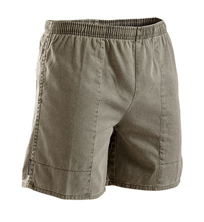 KingGee Mens Pigment Dyed Elastic Waist Rugger Shorts