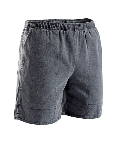 KingGee Mens Pigment Dyed Elastic Waist Rugger Shorts