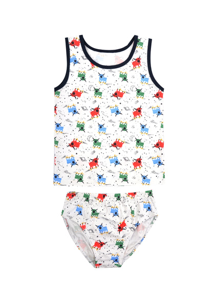 THOMAS COOK BOYS SKATER BULL SINGLET UNDERWEAR SET