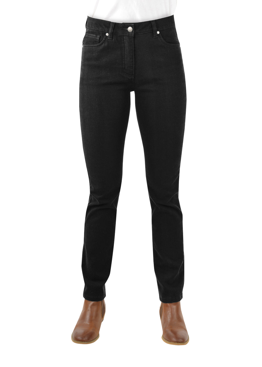 THOMAS COOK WOMENS COLOURED WOOL DENIM WONDER JEAN