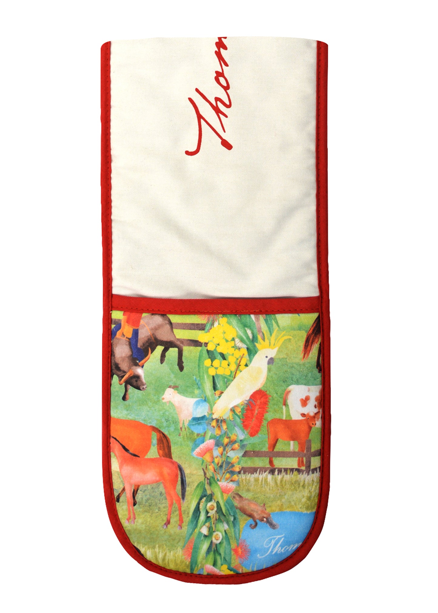 THOMAS COOK FARM FRIENDS DOUBLE OVEN GLOVE