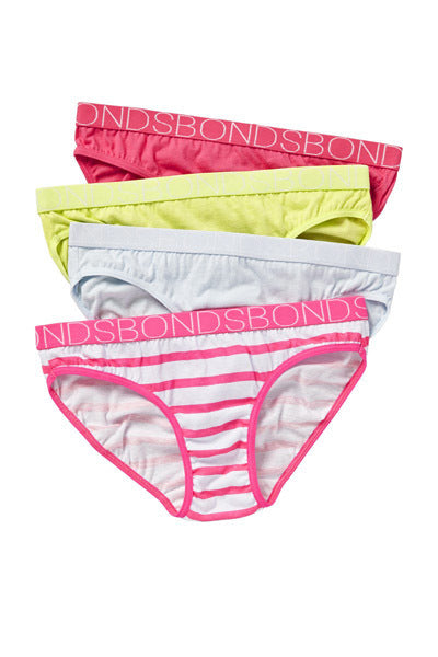 BONDS 4 Pack Bikini Girls