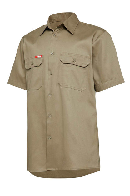 Hard Yakka Core Short Sleeve Lightweight Vented Cotton Shirt
