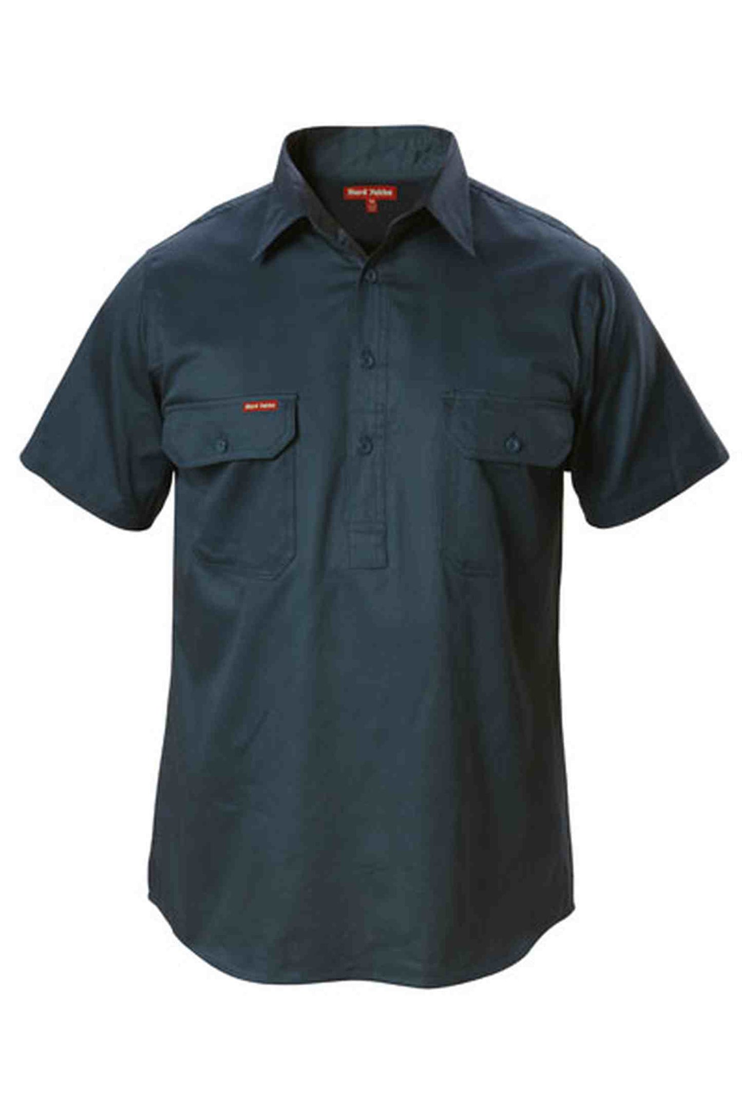 Hard Yakka Short Sleeve Closed Front Cotton Drill Work Shirt