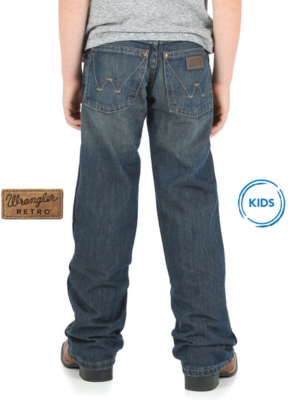 Wrangler Boys Retro Western Relaxed Boot Cut Jeans