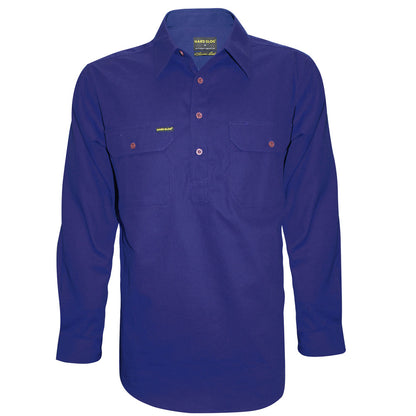 MENS HALF PLACKETLIGHT COTTON SHIRT