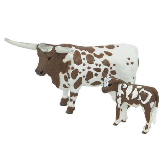 Big Country Toys - Longhorn Cow And Calf