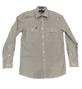 Pilbara Mens Y/D Check, Dual Pocket, L/S Shirt