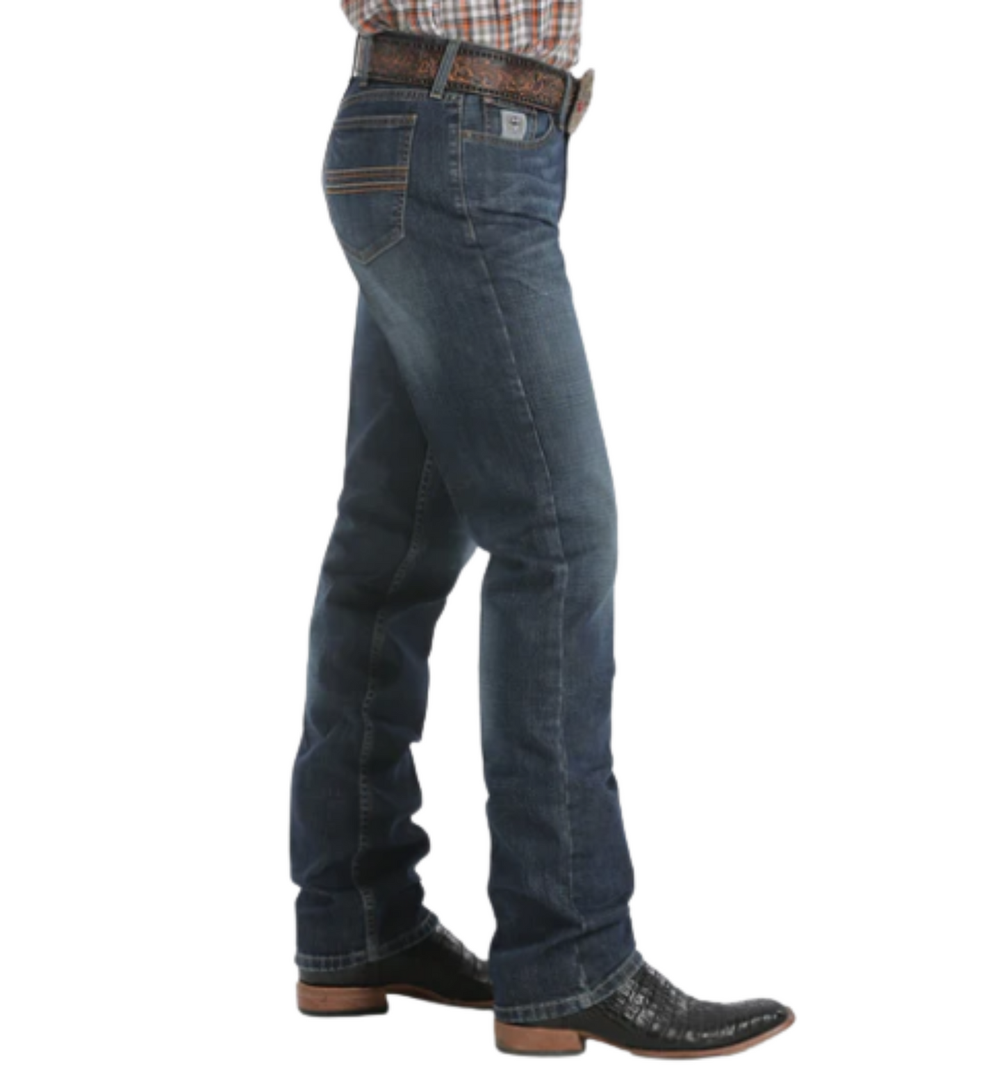 Cinch Silver Label Mens Jeans Dark Stretch 34 Inch Leg