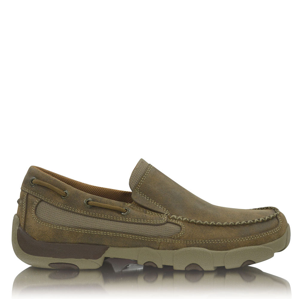 TWISTED X MENS CASUAL DRIVING MOCS BOAT SLIP ON