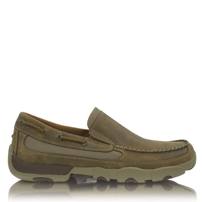 TWISTED X MENS CASUAL DRIVING MOCS BOAT SLIP ON