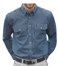 Load image into Gallery viewer, THOMAS COOK MENS WINTON STRIPE 2PKT L/S SHIRT