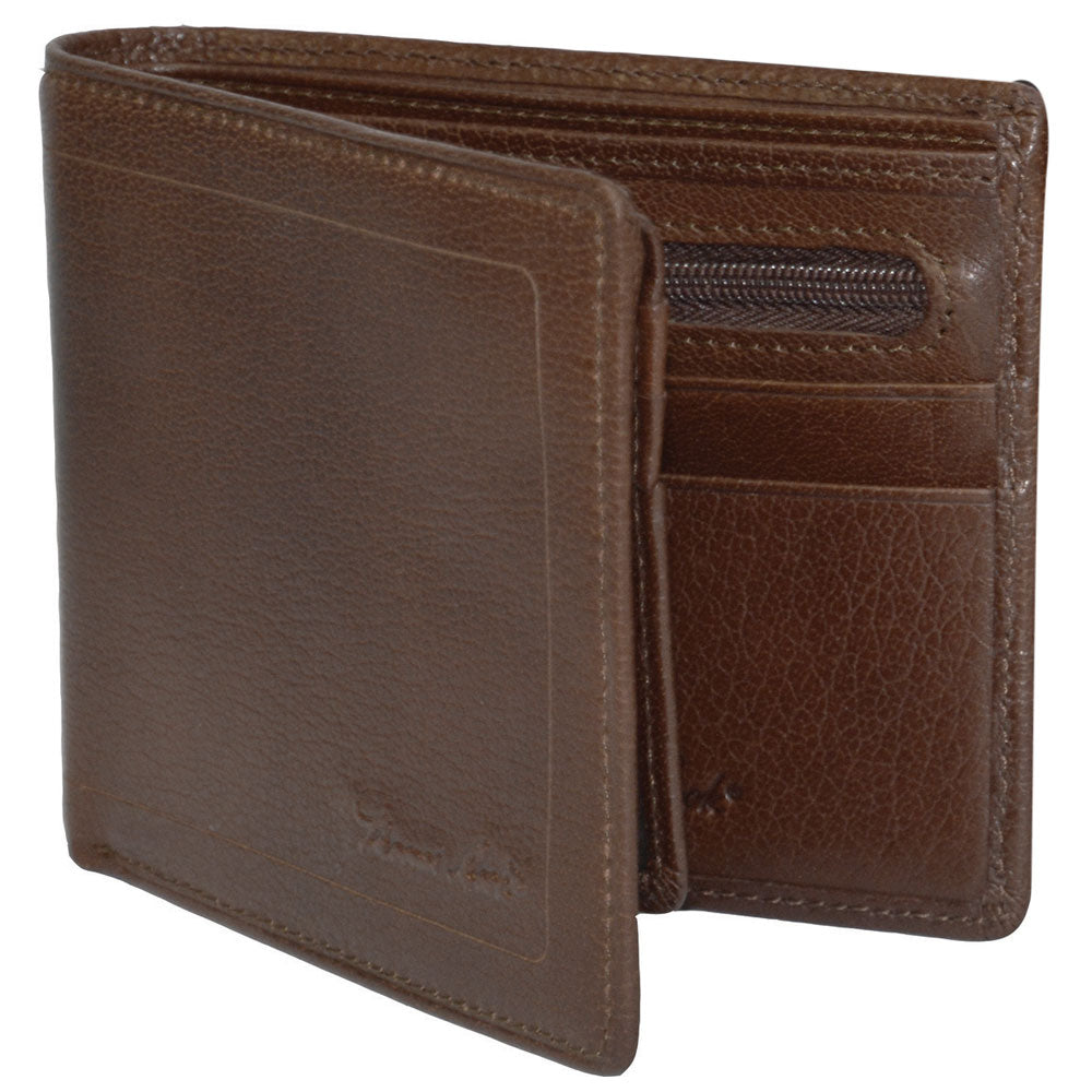 THOMAS COOK MENS LEATHER EDGED WALLET